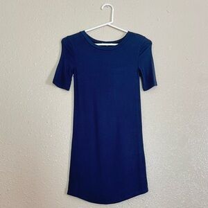 Universal Standard Navy Tee Rex Ribbed Dress Sz 4XS US XS